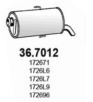 ASSO galinis duslintuvas 36.7012