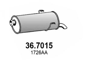 ASSO Глушитель выхлопных газов конечный 36.7015