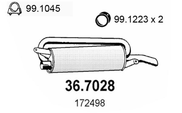 ASSO galinis duslintuvas 36.7028