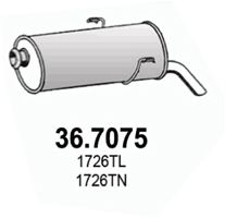 ASSO Глушитель выхлопных газов конечный 36.7075