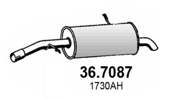 ASSO Глушитель выхлопных газов конечный 36.7087