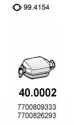 ASSO katalizatoriaus keitiklis 40.0002