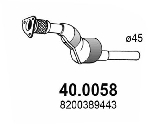 ASSO katalizatoriaus keitiklis 40.0058