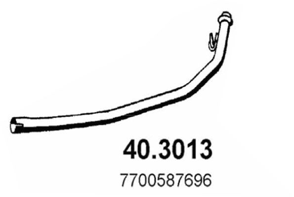 ASSO Труба выхлопного газа 40.3013