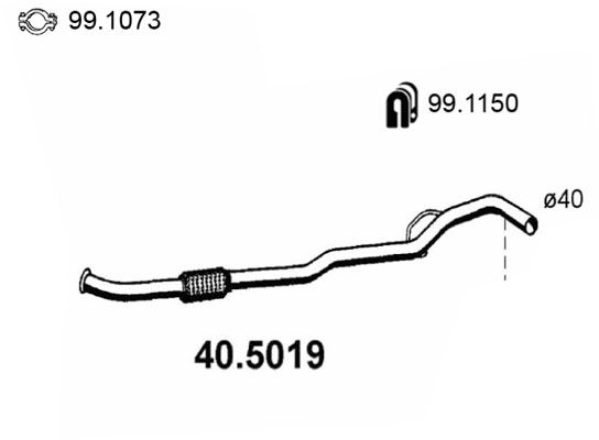 ASSO išleidimo kolektorius 40.5019