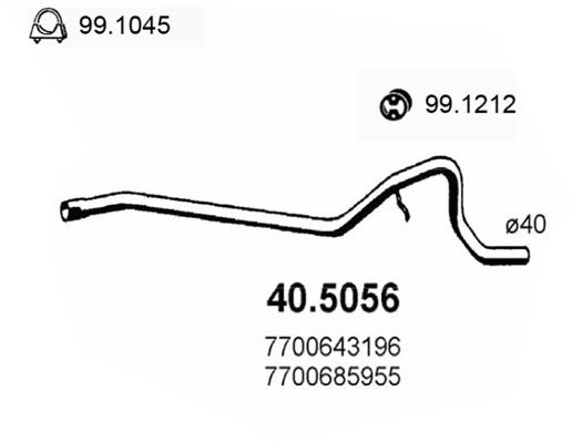 ASSO išleidimo kolektorius 40.5056