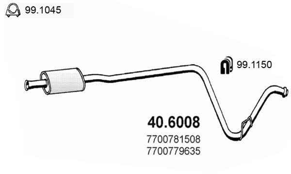 ASSO vidurinis duslintuvas 40.6008