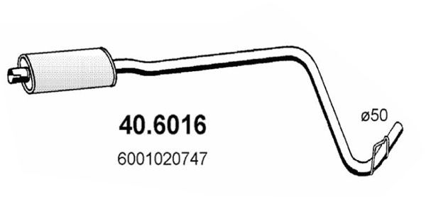 ASSO vidurinis duslintuvas 40.6016