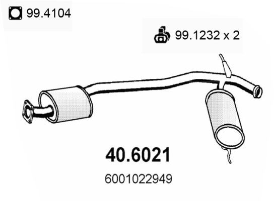 ASSO vidurinis duslintuvas 40.6021