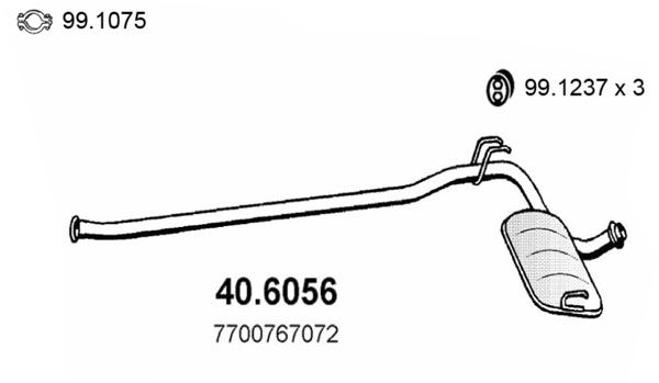 ASSO vidurinis duslintuvas 40.6056