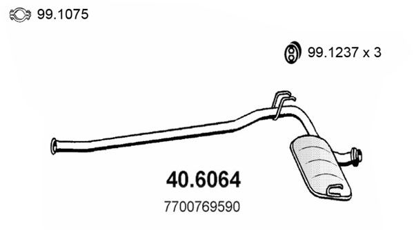 ASSO vidurinis duslintuvas 40.6064