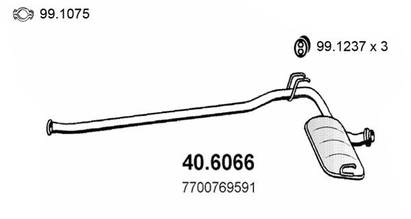 ASSO vidurinis duslintuvas 40.6066