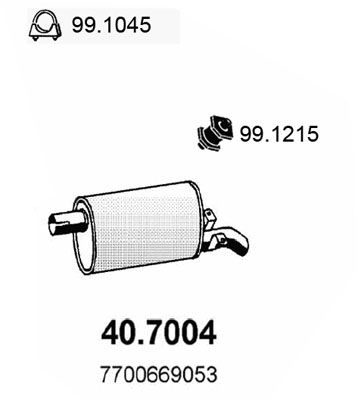 ASSO galinis duslintuvas 40.7004