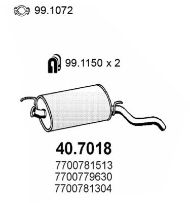 ASSO galinis duslintuvas 40.7018