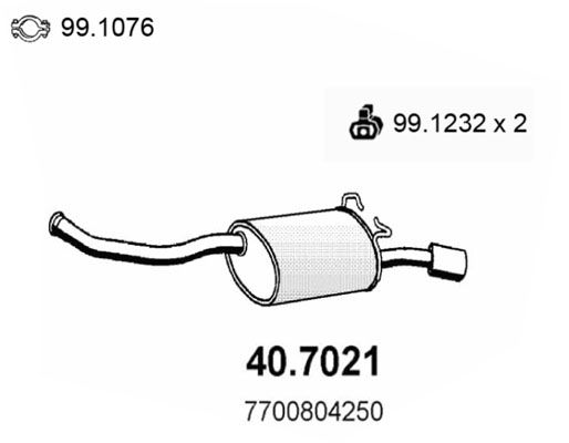 ASSO galinis duslintuvas 40.7021