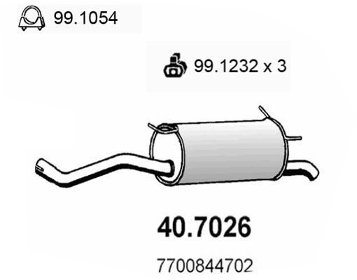 ASSO galinis duslintuvas 40.7026