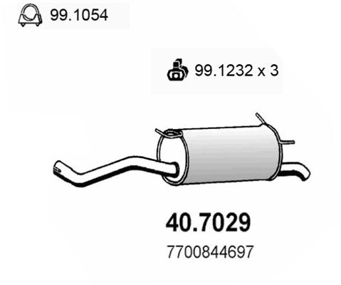 ASSO galinis duslintuvas 40.7029