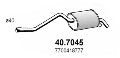 ASSO galinis duslintuvas 40.7045
