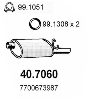 ASSO galinis duslintuvas 40.7060