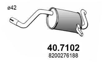 ASSO galinis duslintuvas 40.7102