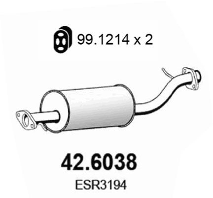 ASSO vidurinis duslintuvas 42.6038