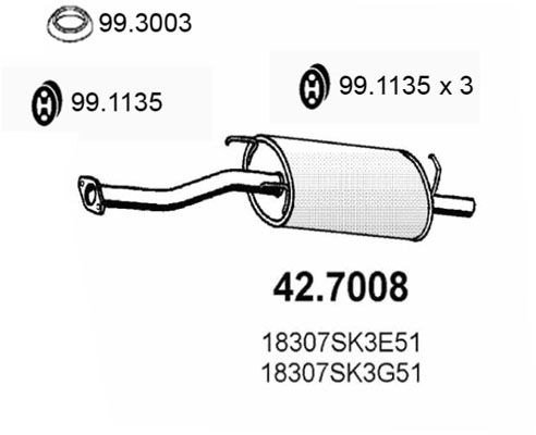 ASSO galinis duslintuvas 42.7008