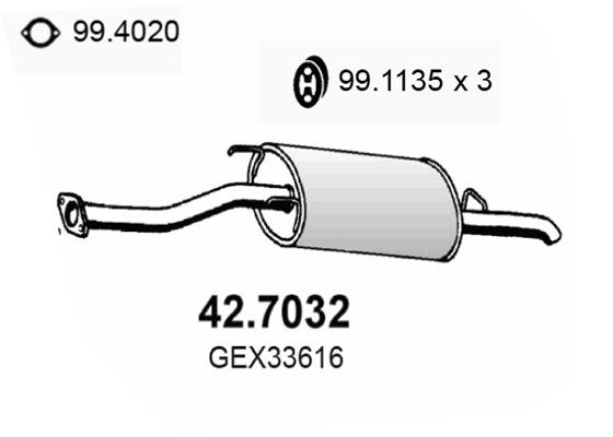 ASSO galinis duslintuvas 42.7032