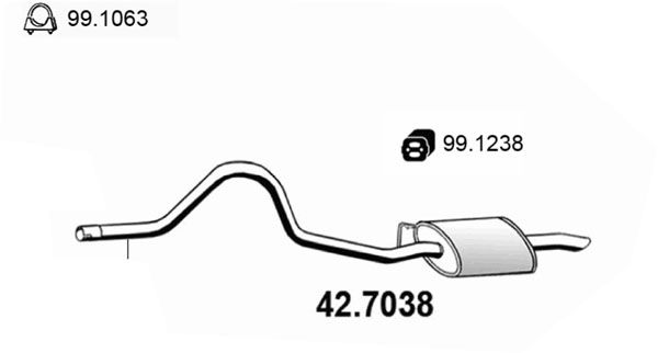 ASSO galinis duslintuvas 42.7038