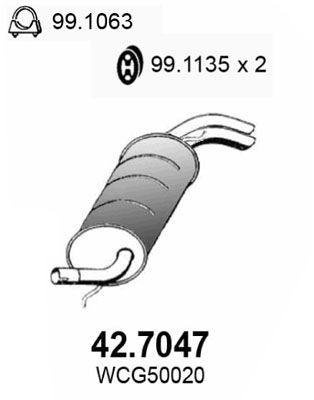 ASSO galinis duslintuvas 42.7047