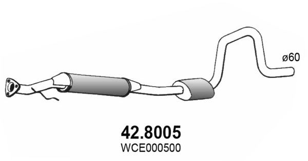 ASSO Средний / конечный глушитель ОГ 42.8005