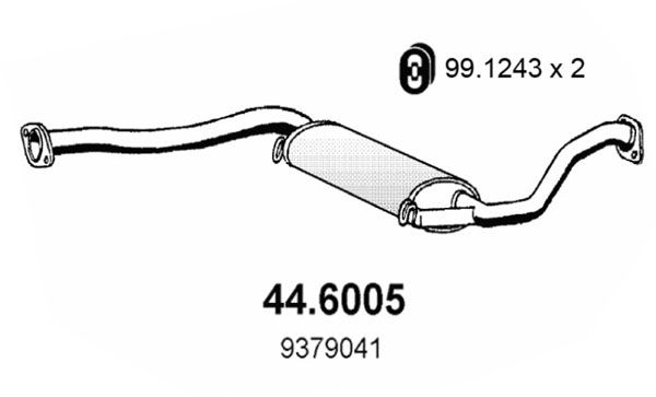 ASSO vidurinis duslintuvas 44.6005