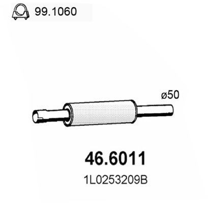 ASSO vidurinis duslintuvas 46.6011