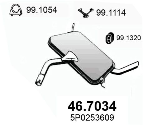 ASSO galinis duslintuvas 46.7034