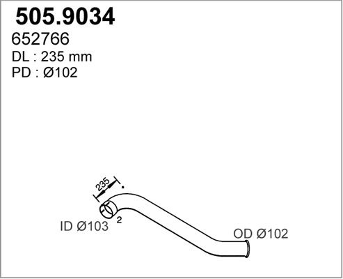 ASSO išleidimo kolektorius 505.9034