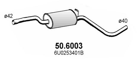 ASSO vidurinis duslintuvas 50.6003