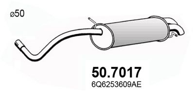 ASSO galinis duslintuvas 50.7017