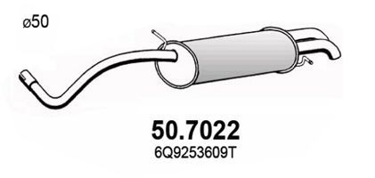 ASSO galinis duslintuvas 50.7022