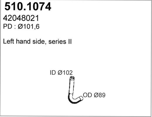 ASSO išleidimo kolektorius 510.1074