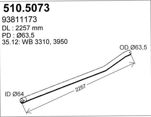 ASSO išleidimo kolektorius 510.5073