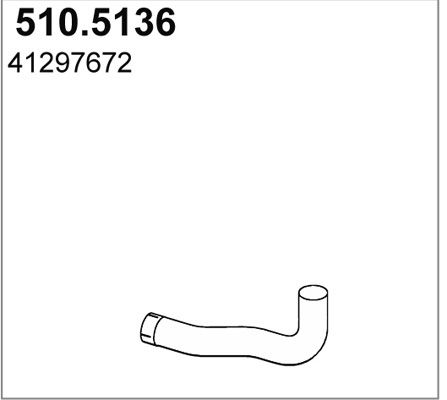 ASSO Труба выхлопного газа 510.5136