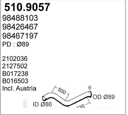 ASSO išleidimo kolektorius 510.9057