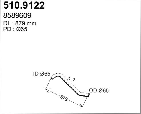 ASSO išleidimo kolektorius 510.9122