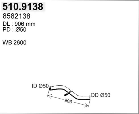 ASSO išleidimo kolektorius 510.9138