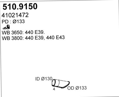 ASSO išleidimo kolektorius 510.9150