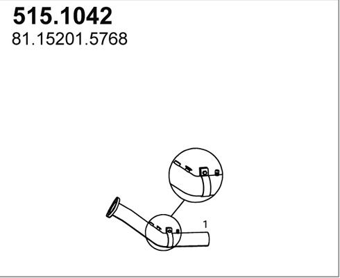 ASSO išleidimo kolektorius 515.1042