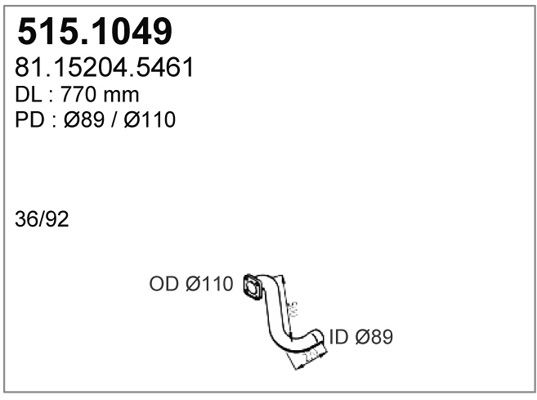 ASSO išleidimo kolektorius 515.1049