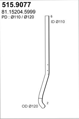 ASSO išleidimo kolektorius 515.9077