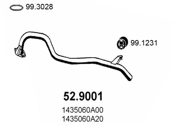 ASSO išleidimo kolektorius 52.9001