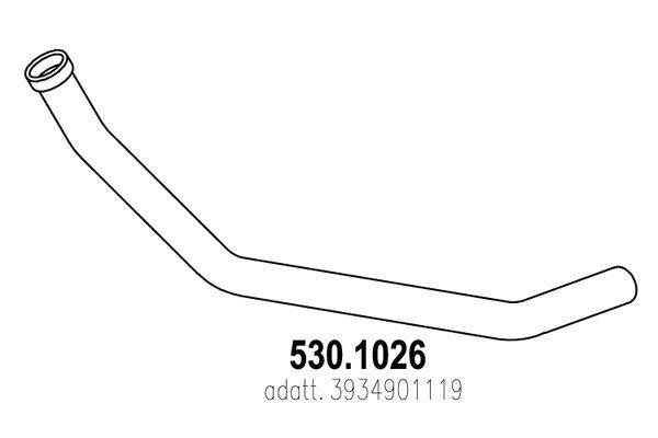 ASSO Труба выхлопного газа 530.1026