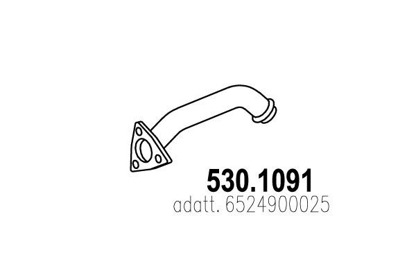 ASSO Труба выхлопного газа 530.1091